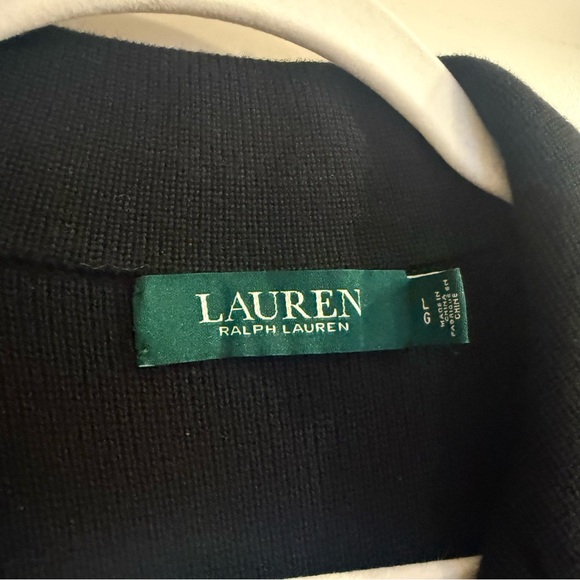 Ralph Lauren Navy Crest Logo Cotton Sweater Blazer with Gold Buttons - Picture 3 of 10